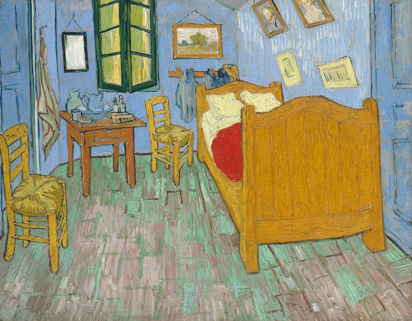 Vincent van Gogh's public-domain painting The Bedroom