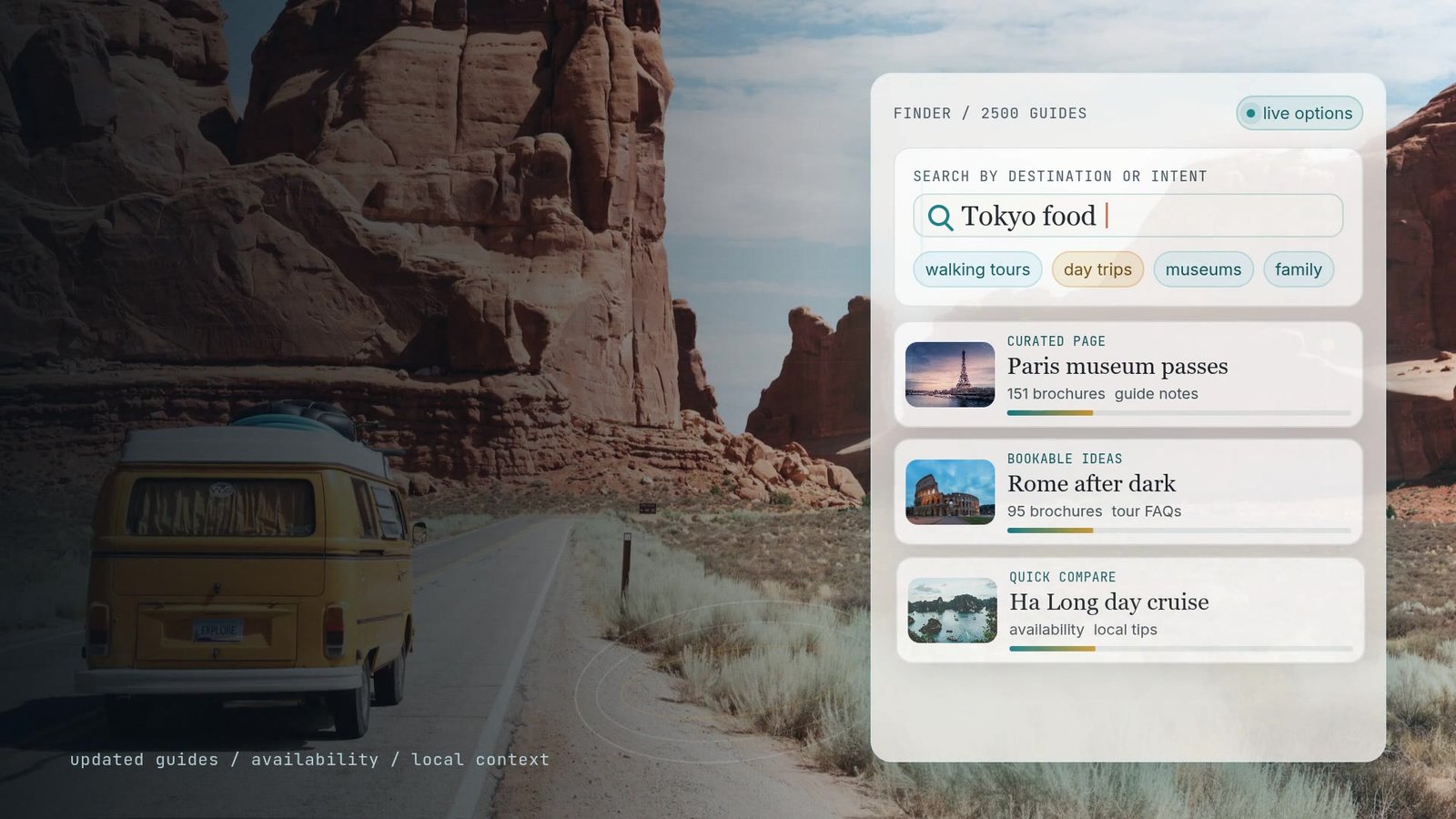 TopTravel tour comparison preview
